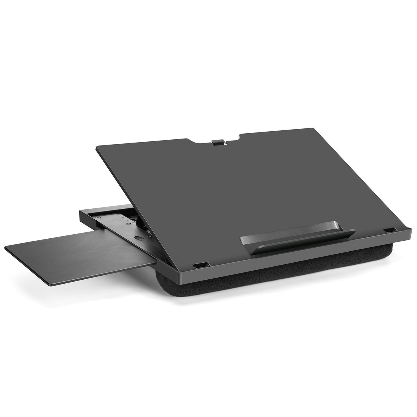 Adjustable Laptop Lap Desk Fits up to 15.6" with 6 Adjustable Angles, Detachable Mouse Pad, & Dual Cushions